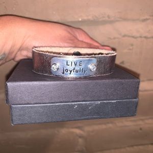 Bronze Leather band bracelet
